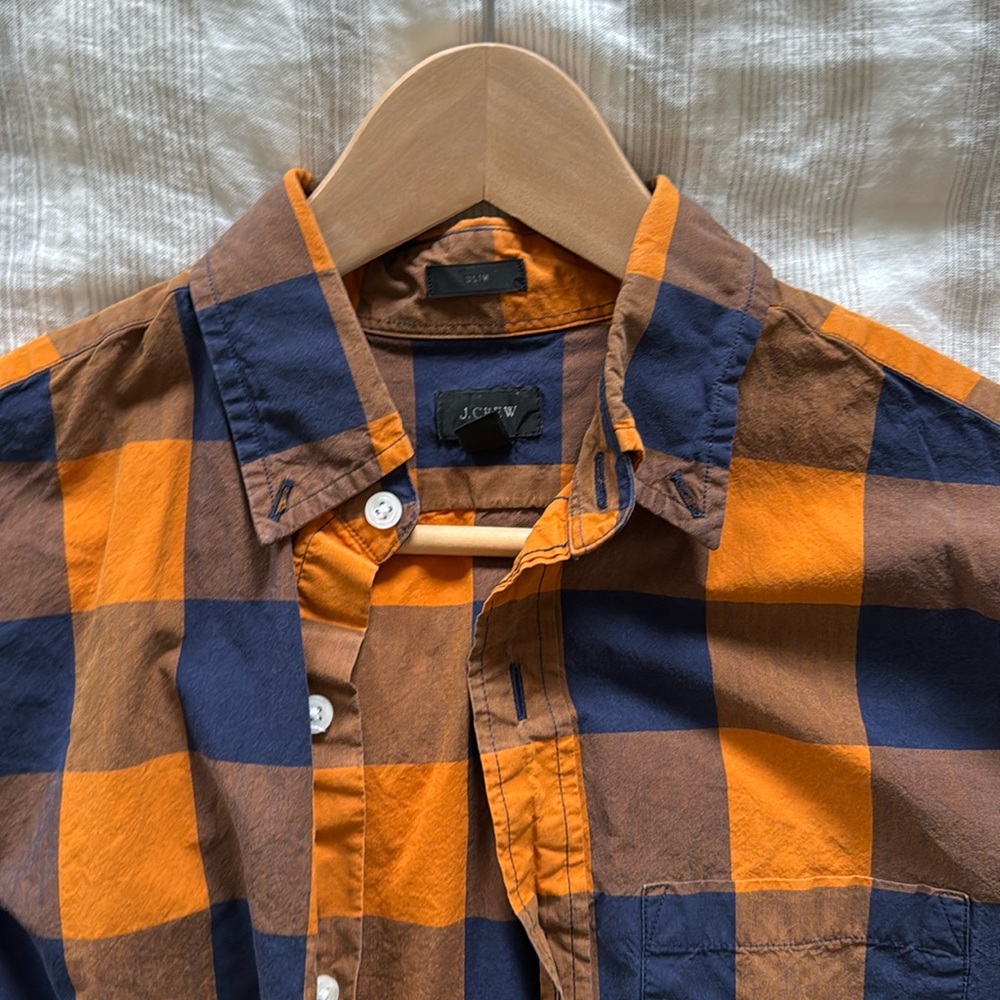 Men’s J.Crew slim fit casual button up shirt size small